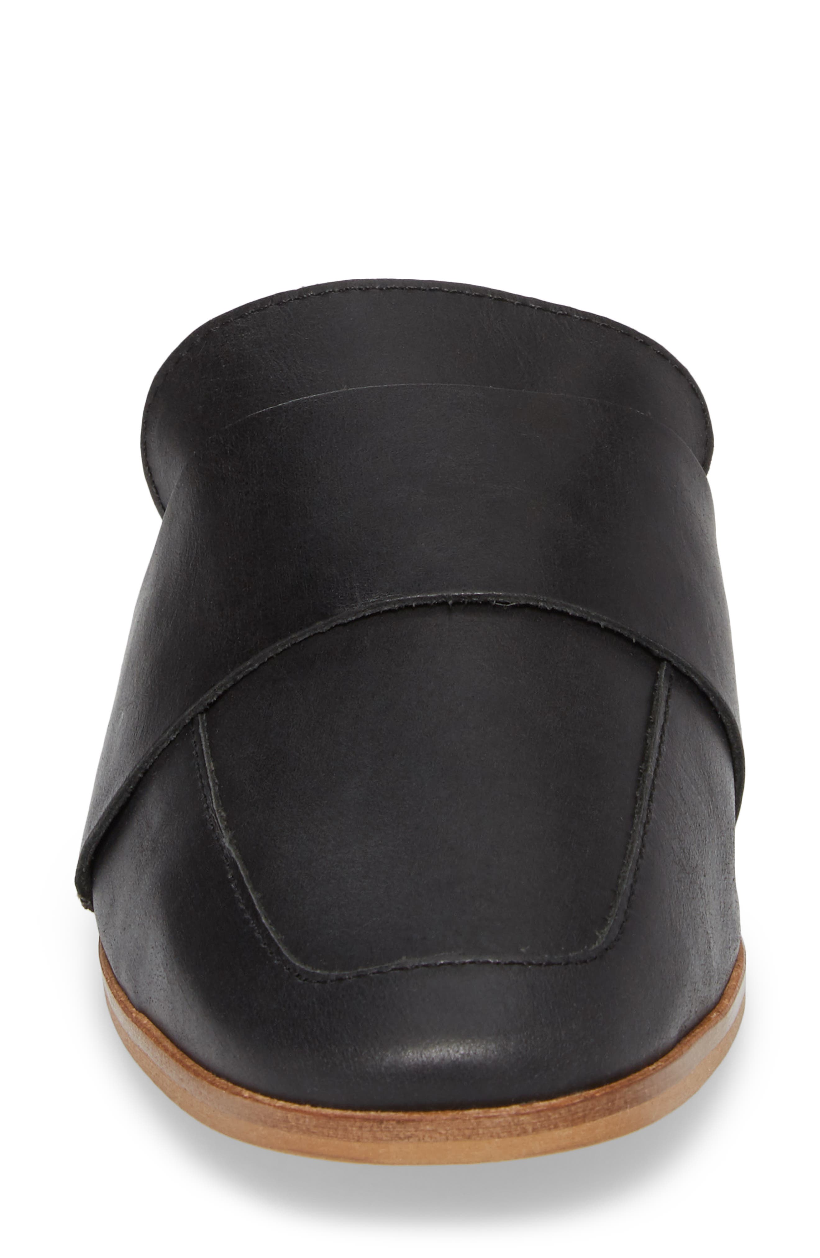 At Ease Loafer Mule, Alternate, color, CARBON LEATHER