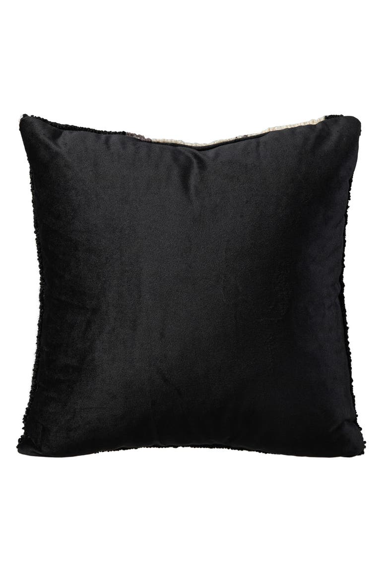 Hooked Halloween Ghost BOO Pillow, Alternate, color, Black