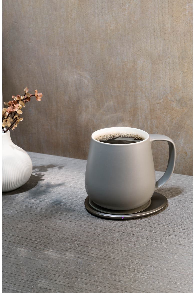 Ui+ Mug & Warmer Set, Alternate, color, SOFT GRAY