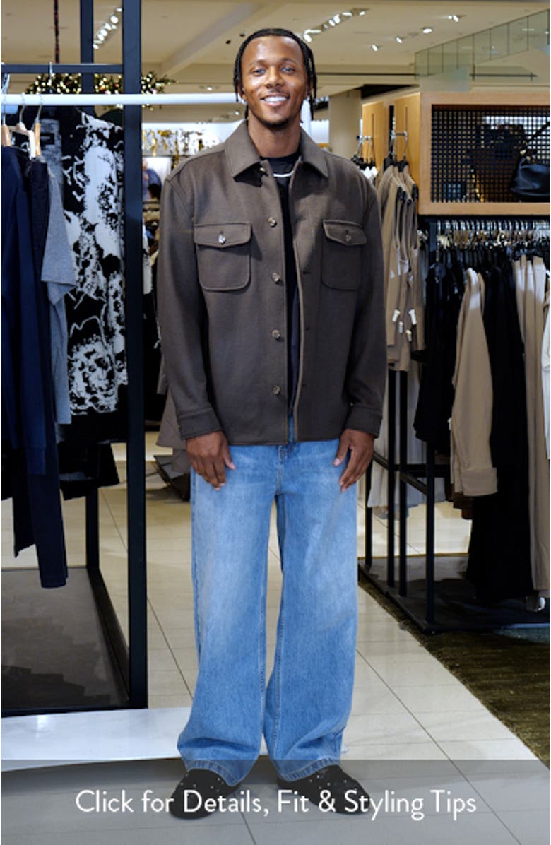 Liam Wool Blend Overshirt, sales video thumbnail