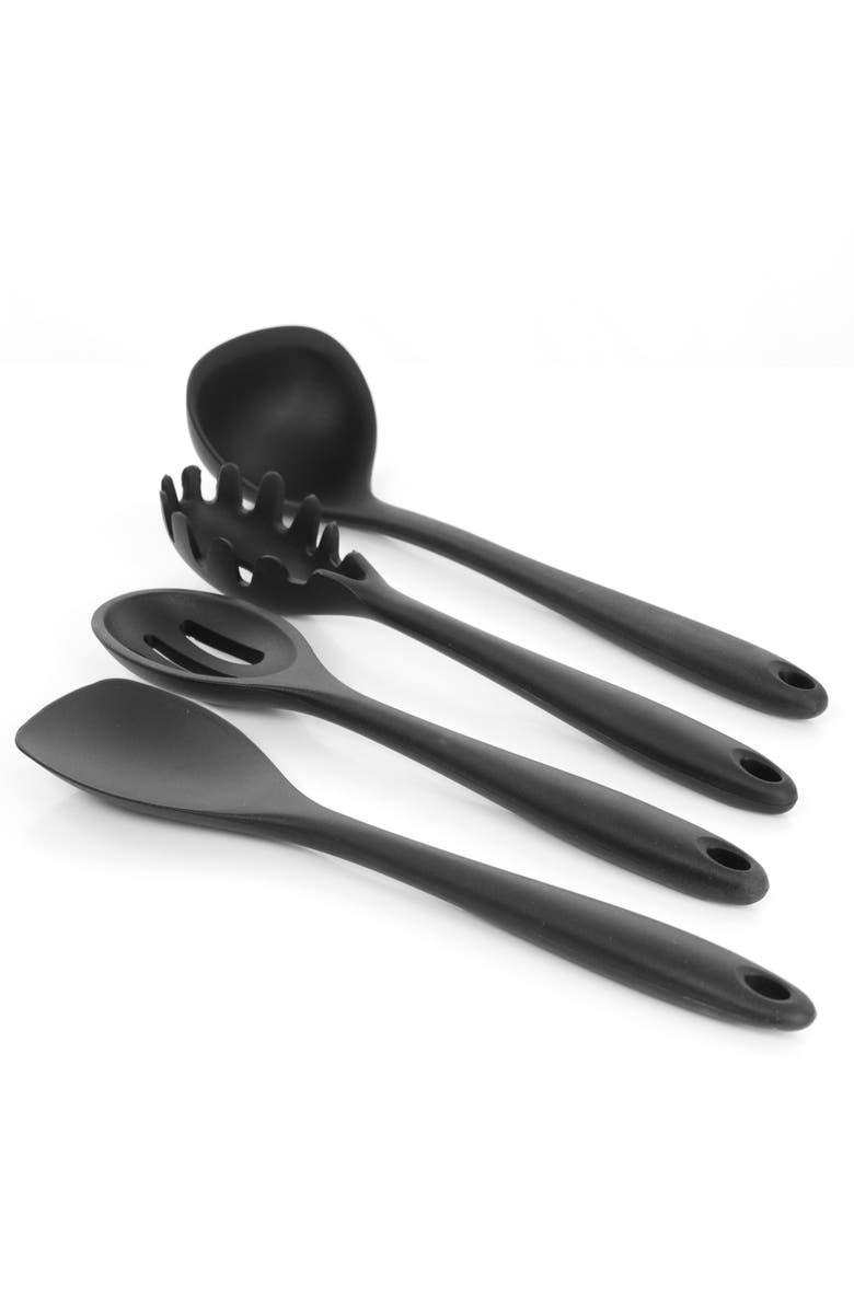 Megachef Silicone Cooking Utensils, Set of 12, Alternate, color, Black