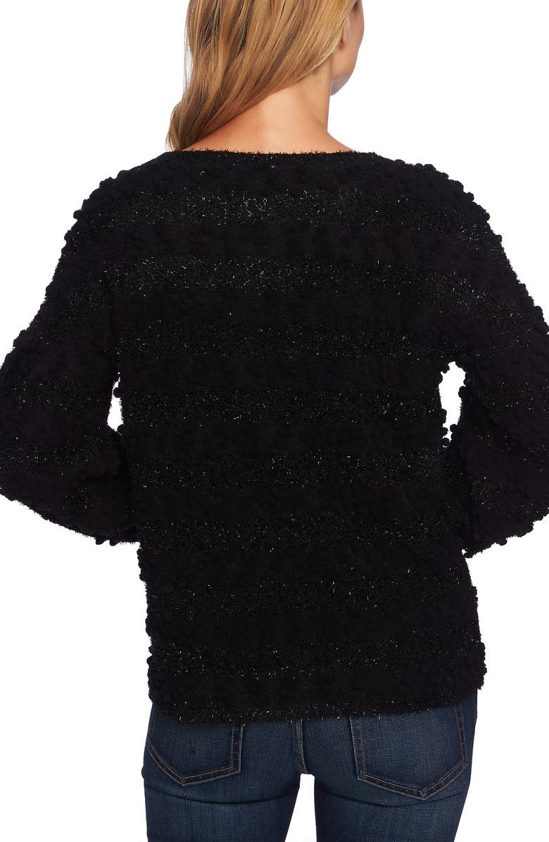 CeCe Puff Sleeve Bobble Knit Top, Alternate, color, 