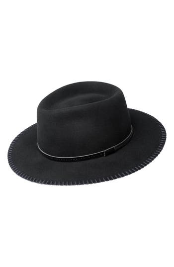 Bailey Ganon Felted Wool Fedora In Black
