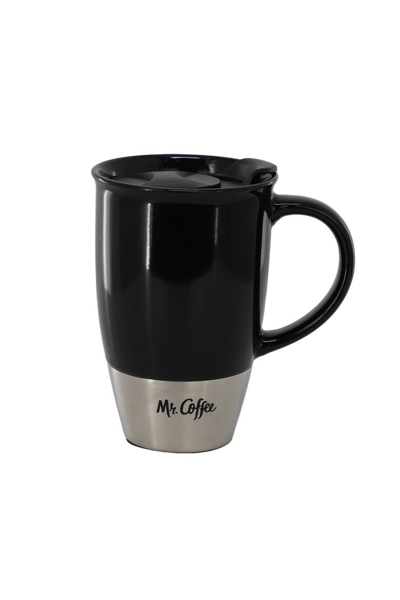 4 Piece 15 Ounce  Travel Mug Set, Alternate, color, Black