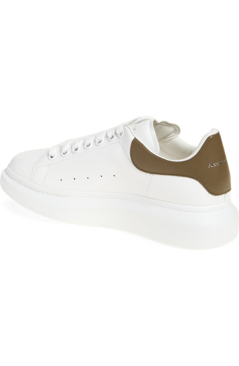 McQueen Oversized Sneaker, Alternate, color, White/ Khaki