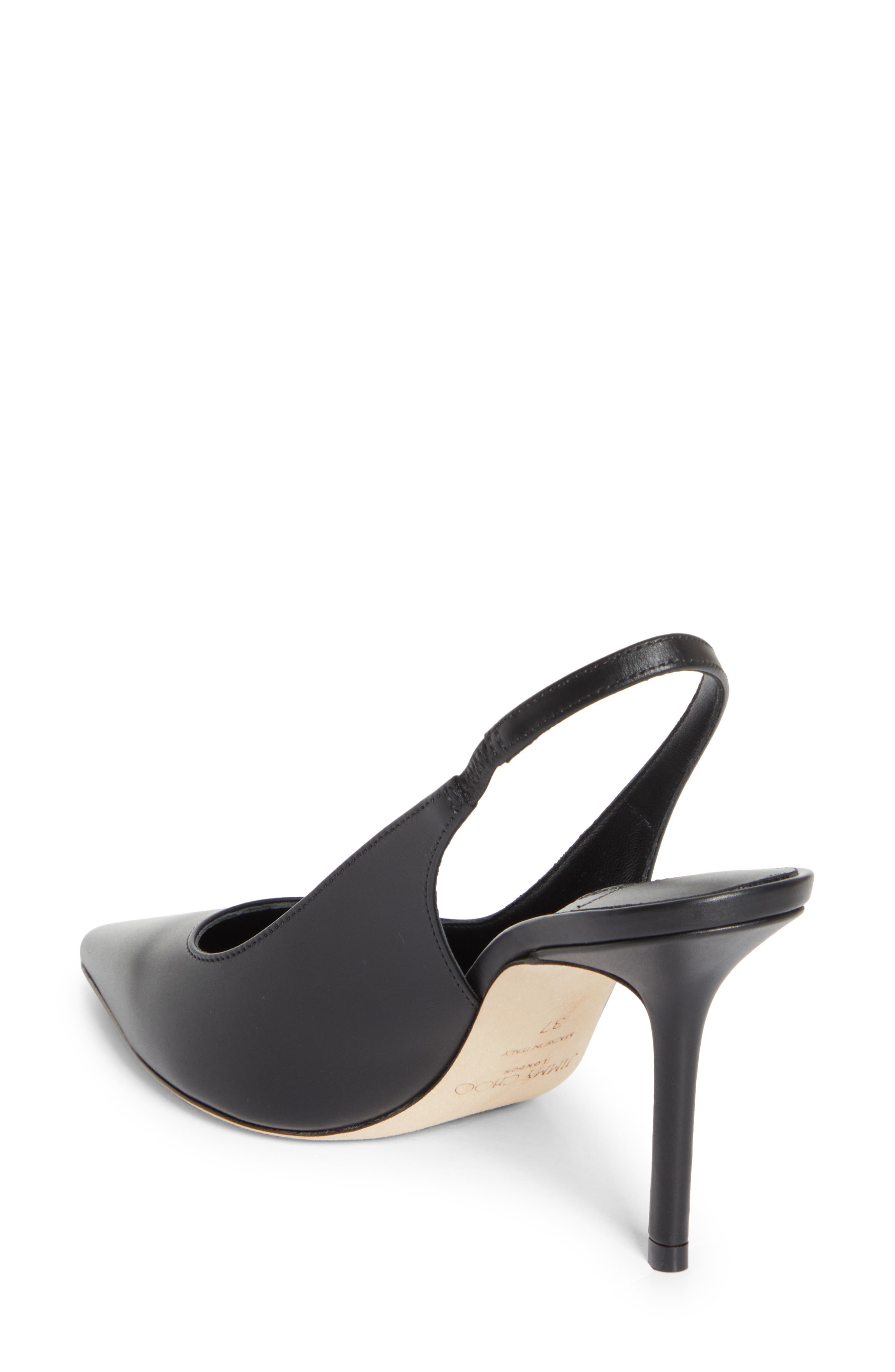 Jimmy Choo Love Pointed Toe Slingback Pump, Alternate, color, Black