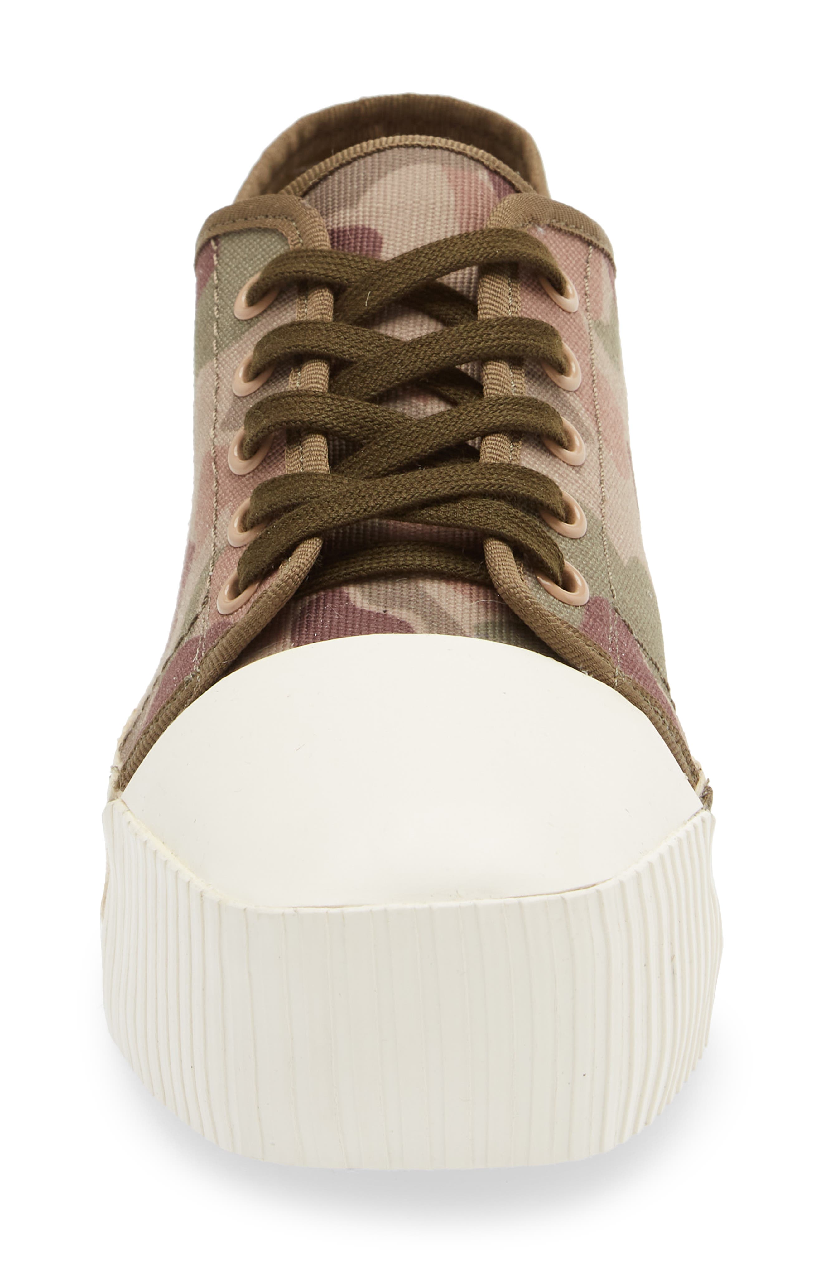 Palm Angels Camo Espadrille Platform Sneaker, Alternate, color, 