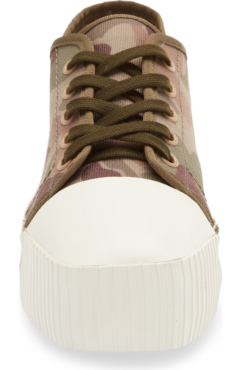 Palm Angels Camo Espadrille Platform Sneaker, Alternate, color,