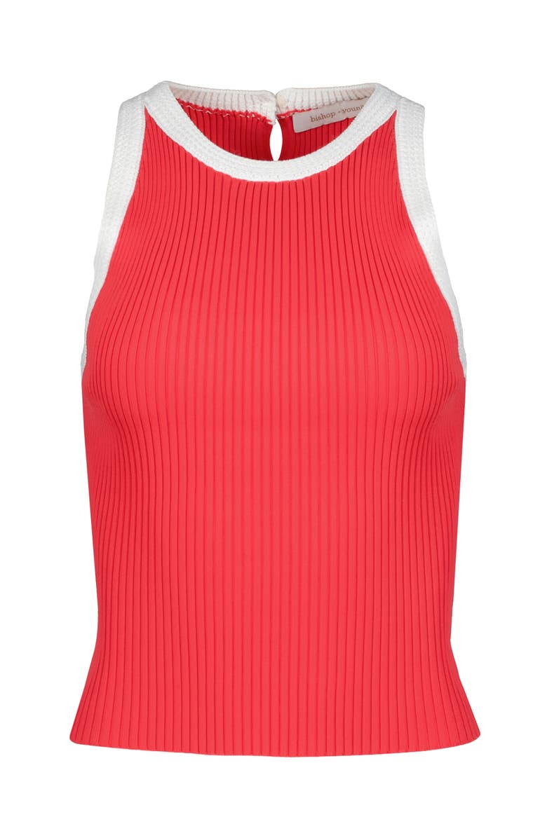 Bishop + Young Candace Ribbed Sweater Tank, Alternate, color, Lipstick