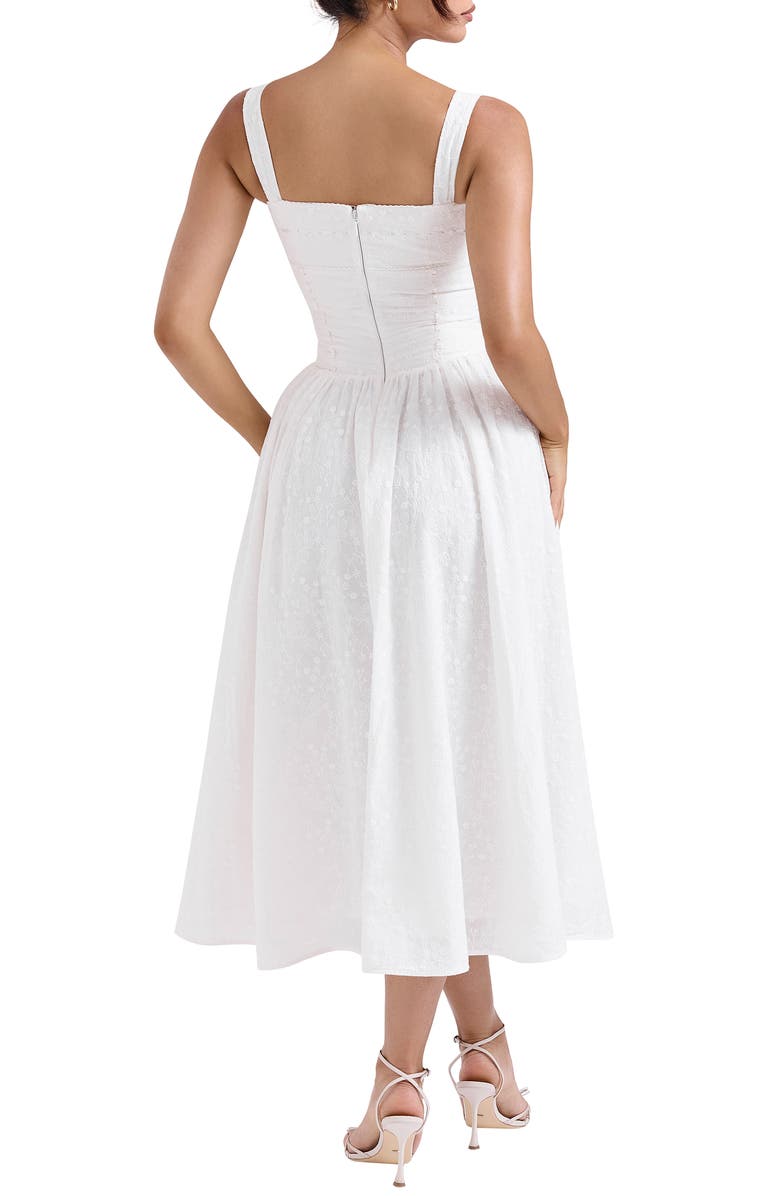 HOUSE OF CB Vivien Midi Sundress, Alternate, color, White