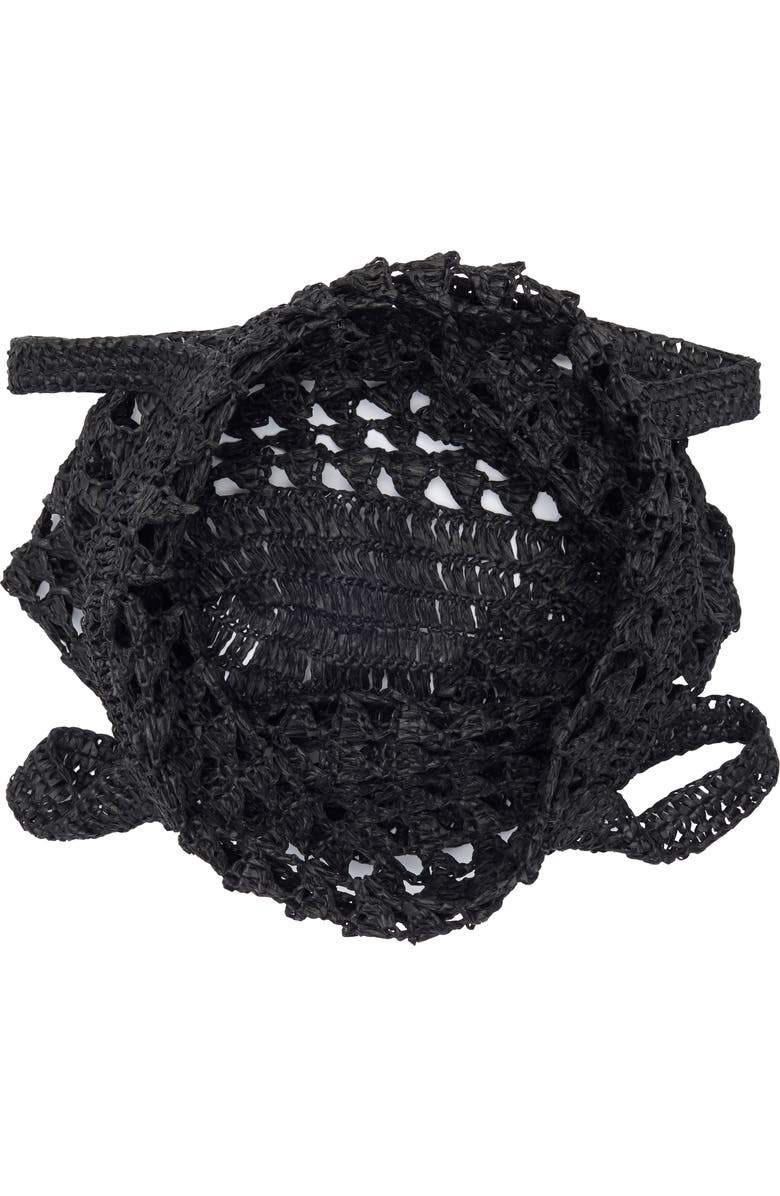 Collection XIIX Straw Tote Bag, Alternate, color, Black