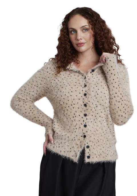 Dotted Fuzzy Cardigan