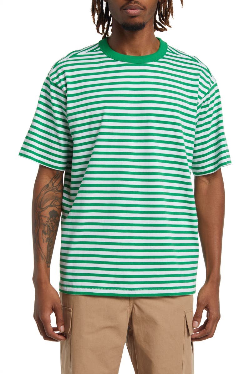 BP. Stripe Cotton Jersey Tee, Main, color, 