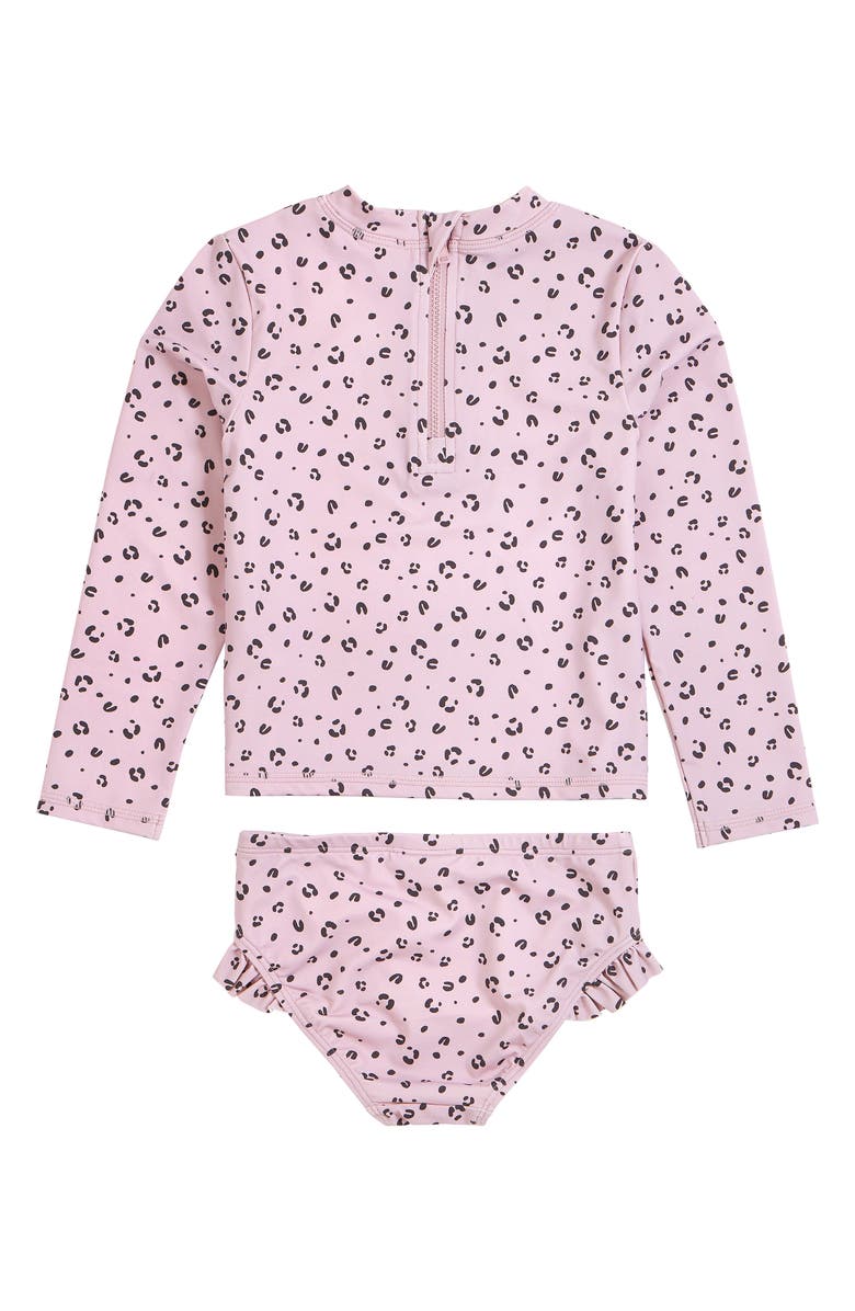 Petit Lem Kids' Long Sleeve Two-Piece Rashguard Swimsuit, Alternate, color,