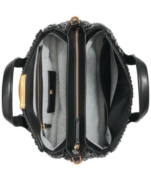 Donna Karan New York Amagansett Pleated Satchel In Black