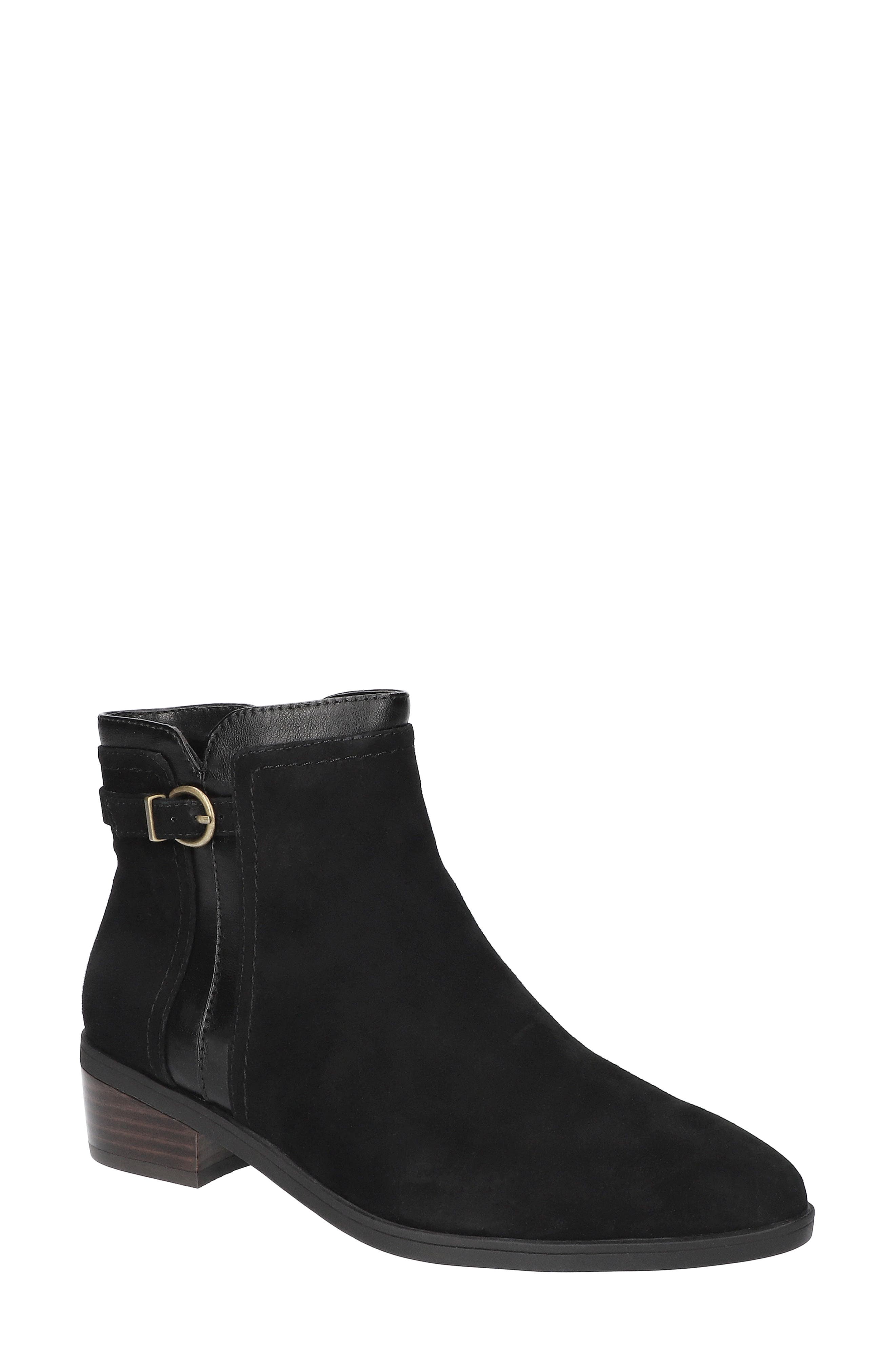Bella Vita Beatrice Bootie, Main, color, Black Kidsuede Leather