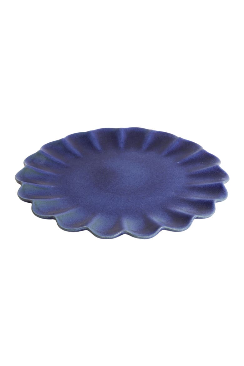 Dhalia Stoneware 4-Piece Salad Plate Set, Main, color, Blue