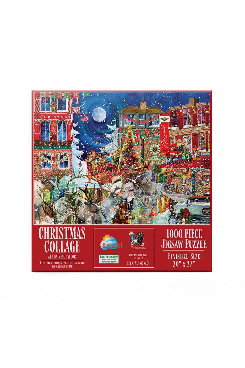 Christmas Collage 1000 piece Jigsaw Puzzle for Adults, Alternate, color, Multicolor