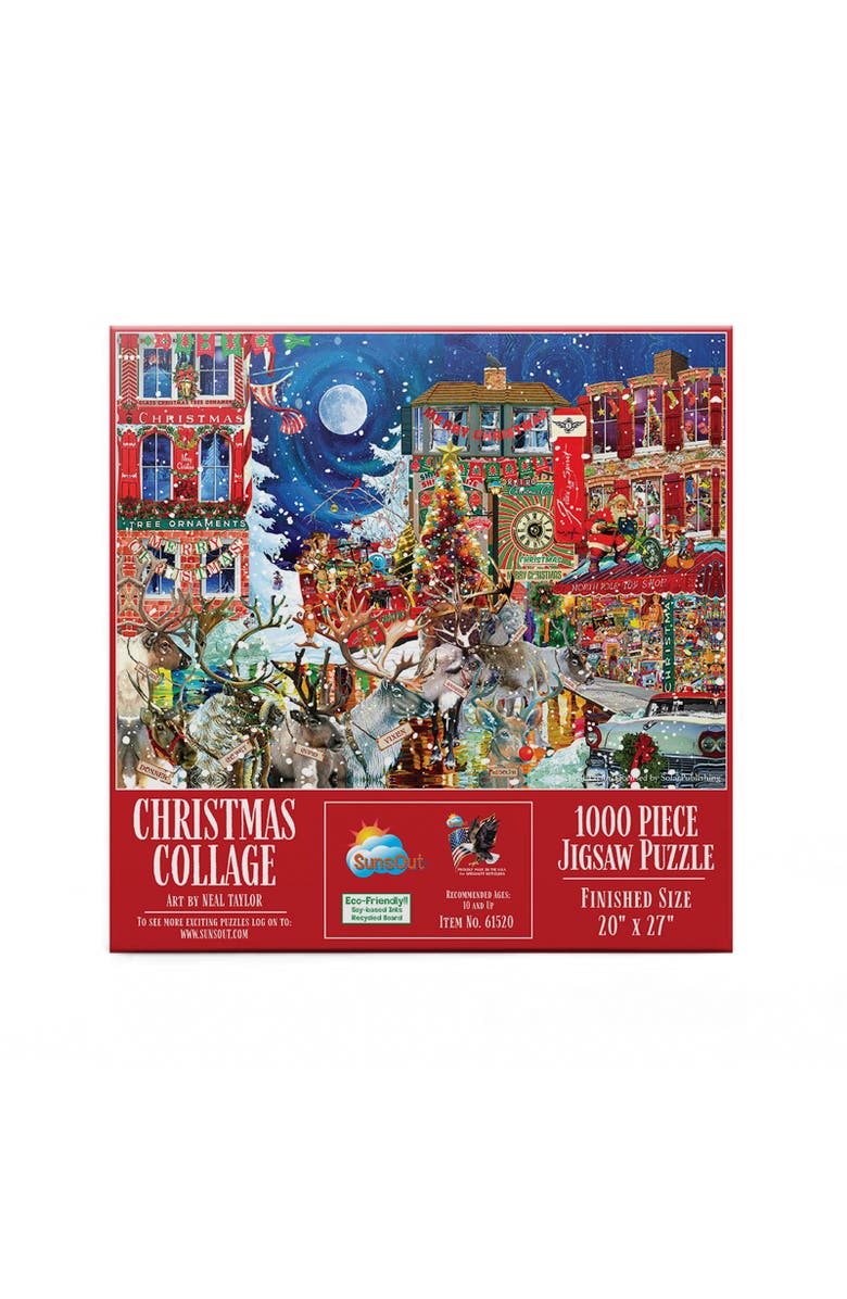Sunsout Christmas Collage 1000 piece Jigsaw Puzzle for Adults, Alternate, color, Multicolor
