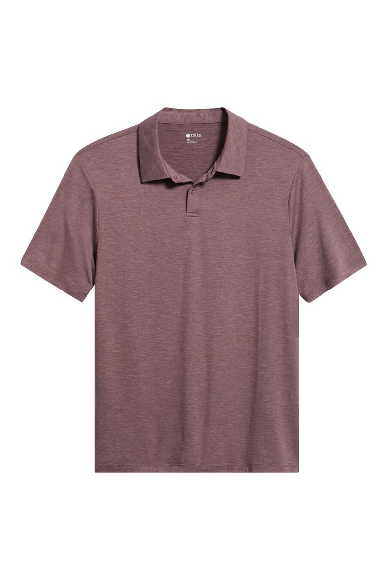 Dynamic Polo, Alternate, color, PURPLE FLINT HEATHER
