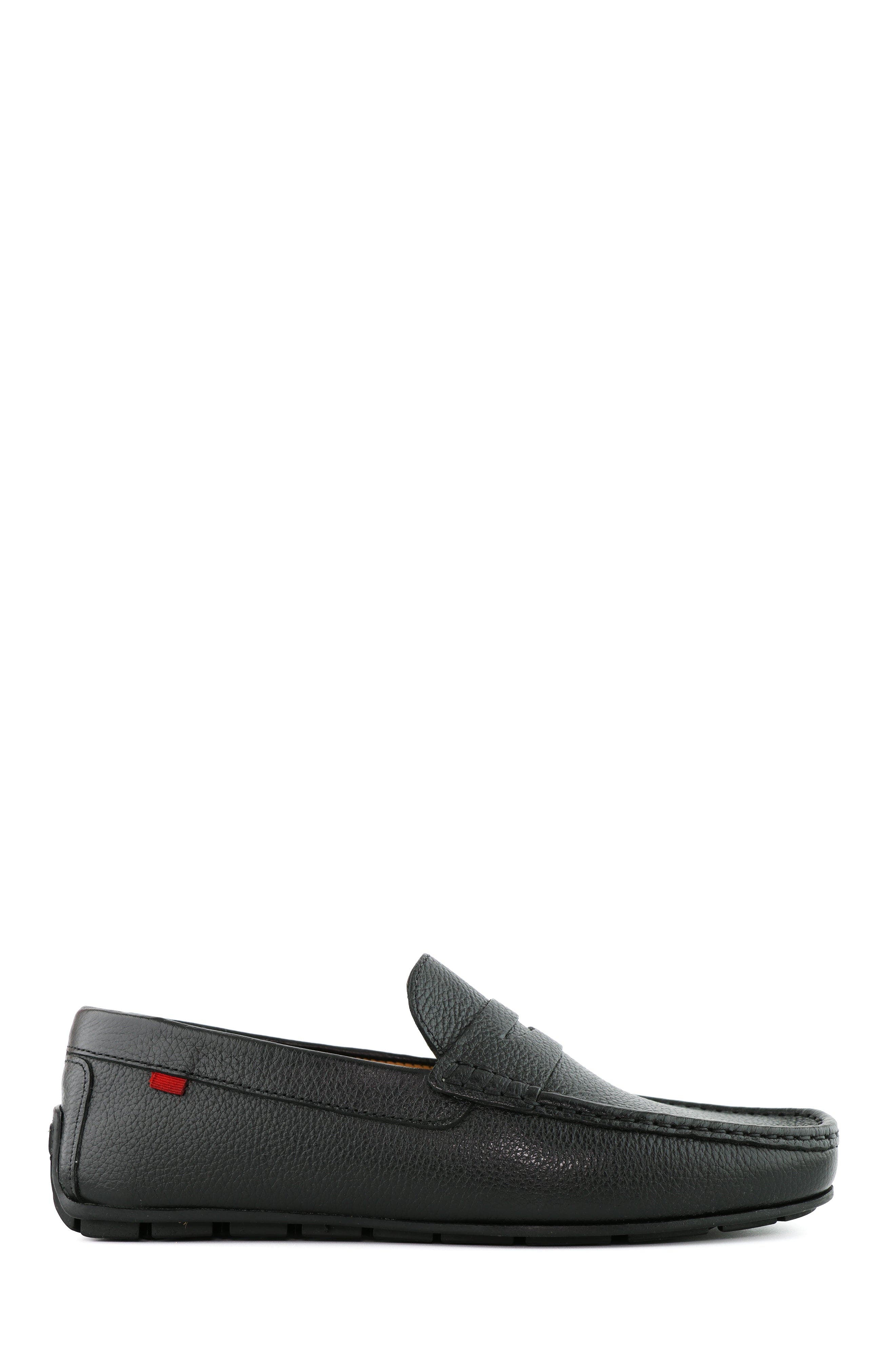 West Village Leather Slip On Penny Loafer, Alternate, color, Black Grainy Leather