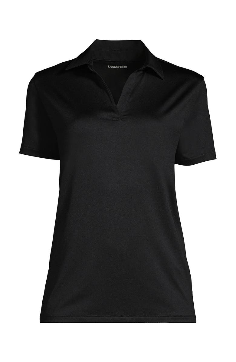 Lands' End Short Sleeve Rapid Dry Sport Neck Polo Shirt, Alternate, color, 