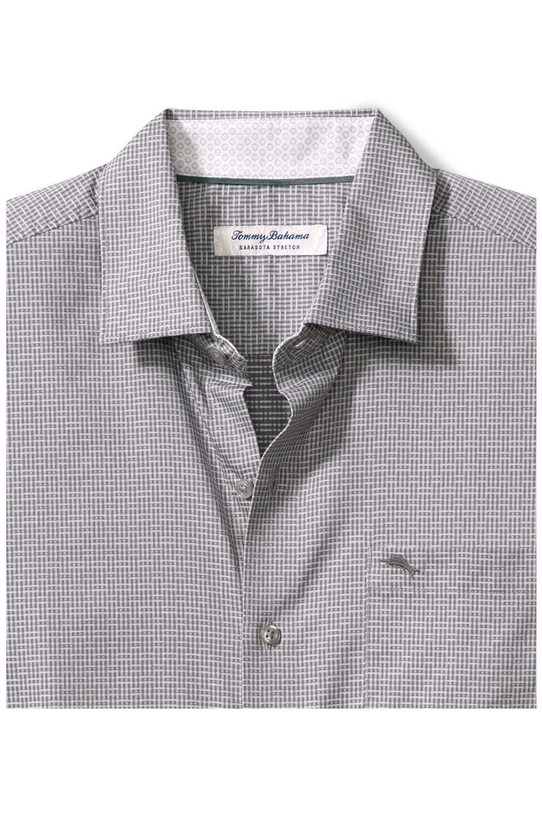 Sarasota Stretch Ventura IslandZone® Stripe Button-Up Shirt, Alternate, color, MICRO CHIP