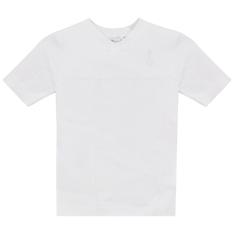 Anchor Embroidered V-Neck T Shirt (Toddler, Little Kid & Big Kid)