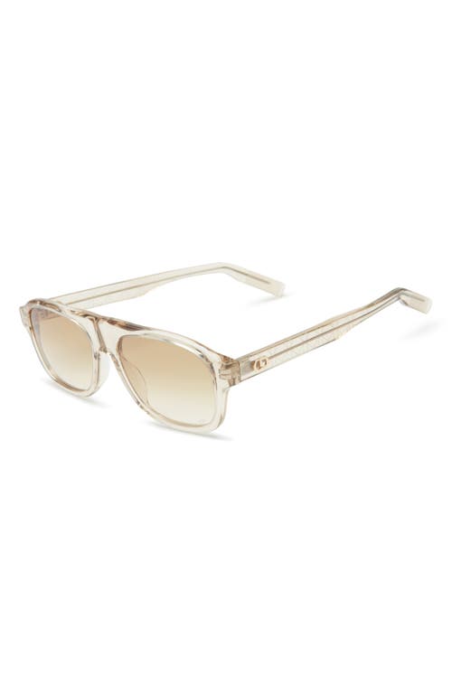 Dior Cd Icon A1i 55mm Gradient Pilot Sunglasses In Brown