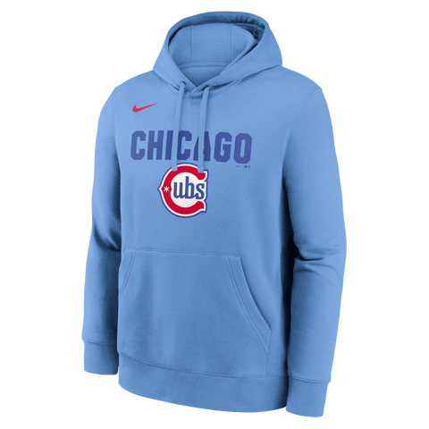 Men's Nike  Light Blue Chicago Cubs Alternate Club Fleece Hoodie