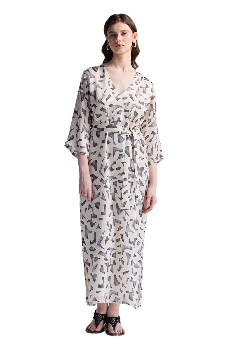 Reistor Maxi Dress with Side Slits, Alternate, color, Mosaic