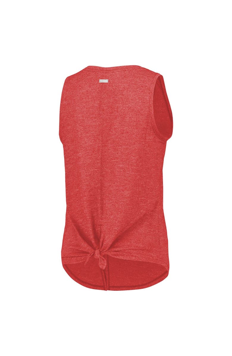 Columbia Women's Columbia  Scarlet Ohio State Buckeyes Cades Cape Omni-Wick Tri-Blend Tank Top, Alternate, color, 