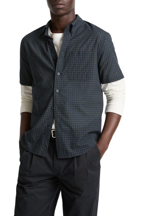 Cortland Plaid Short Sleeve Button-Down Shirt