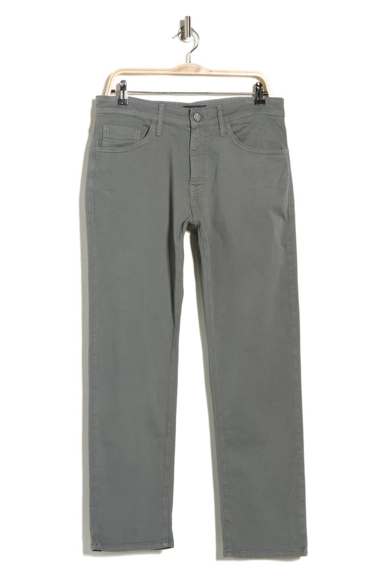 Zach Straight Leg Twill Pants, Alternate, color, JASPER GREEN TWILL