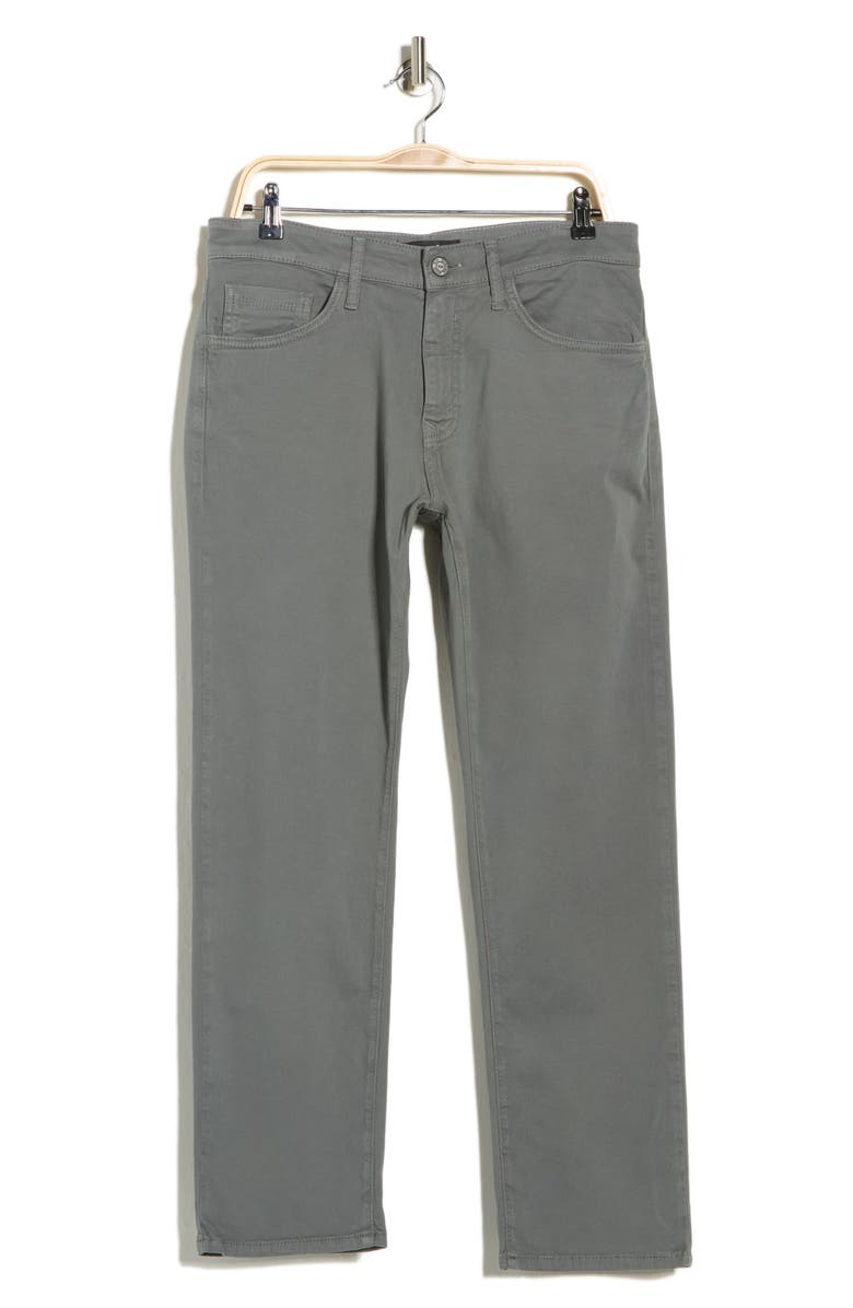 Mavi Jeans Zach Straight Leg Twill Pants, Main, color, Jasper Green Twill