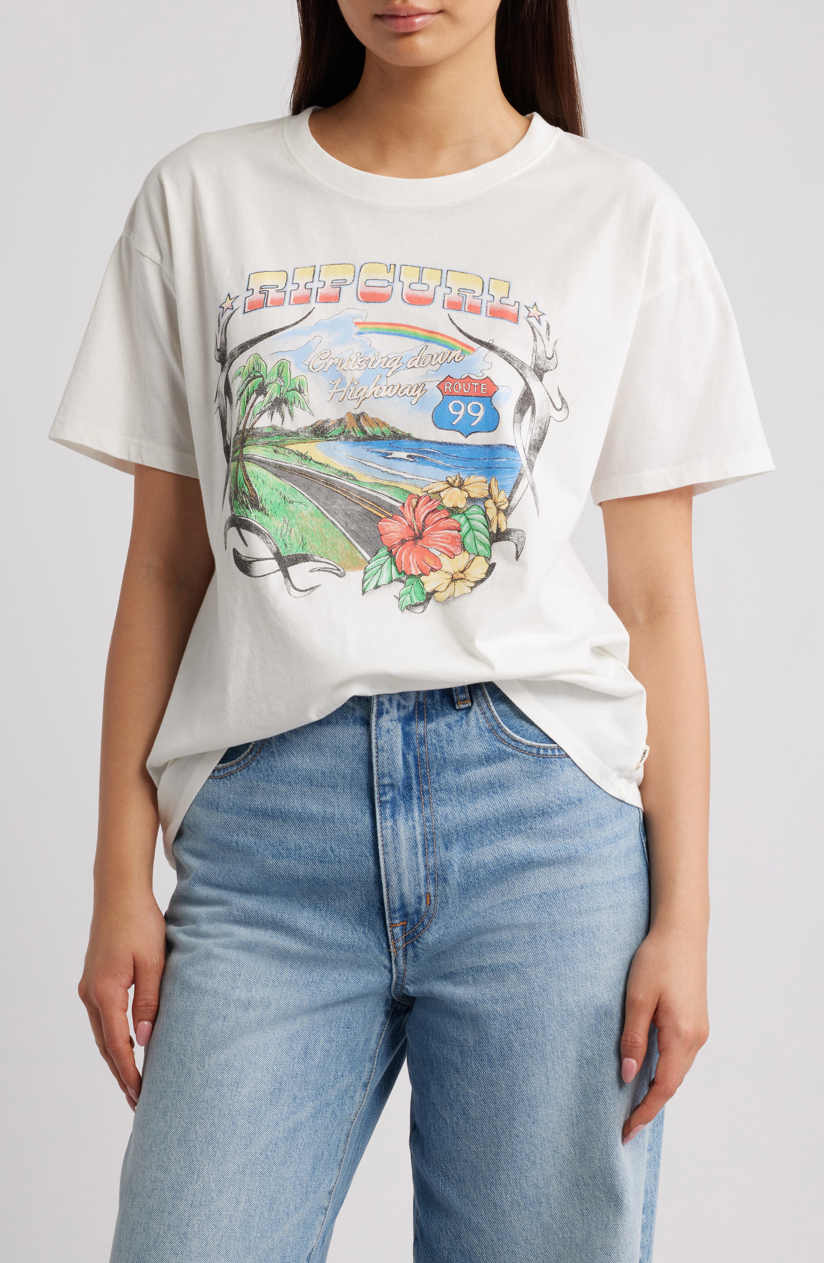 Pacific Rider Cotton Graphic T-Shirt