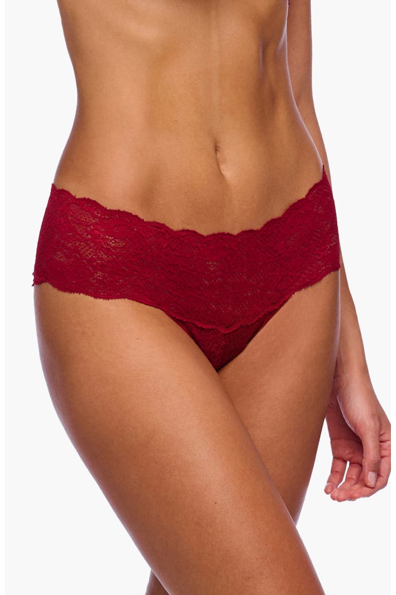 Nsn Hottie Low Rise Boyshort, Main, color, Sindoor Red
