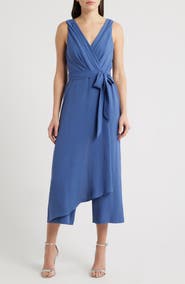 Connected Apparel Wrap Jumpsuit