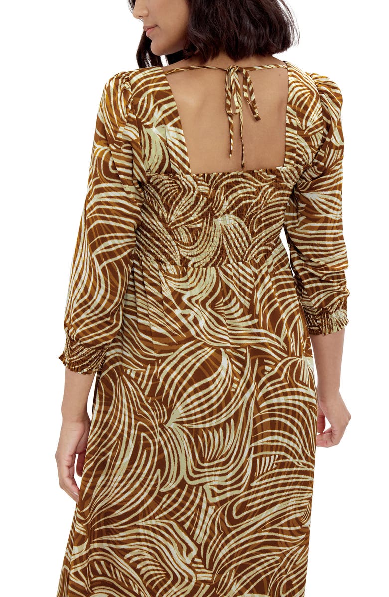 Ingrid & Isabel<sup>®</sup> Smocked Square Neck Maternity Dress, Alternate, color,