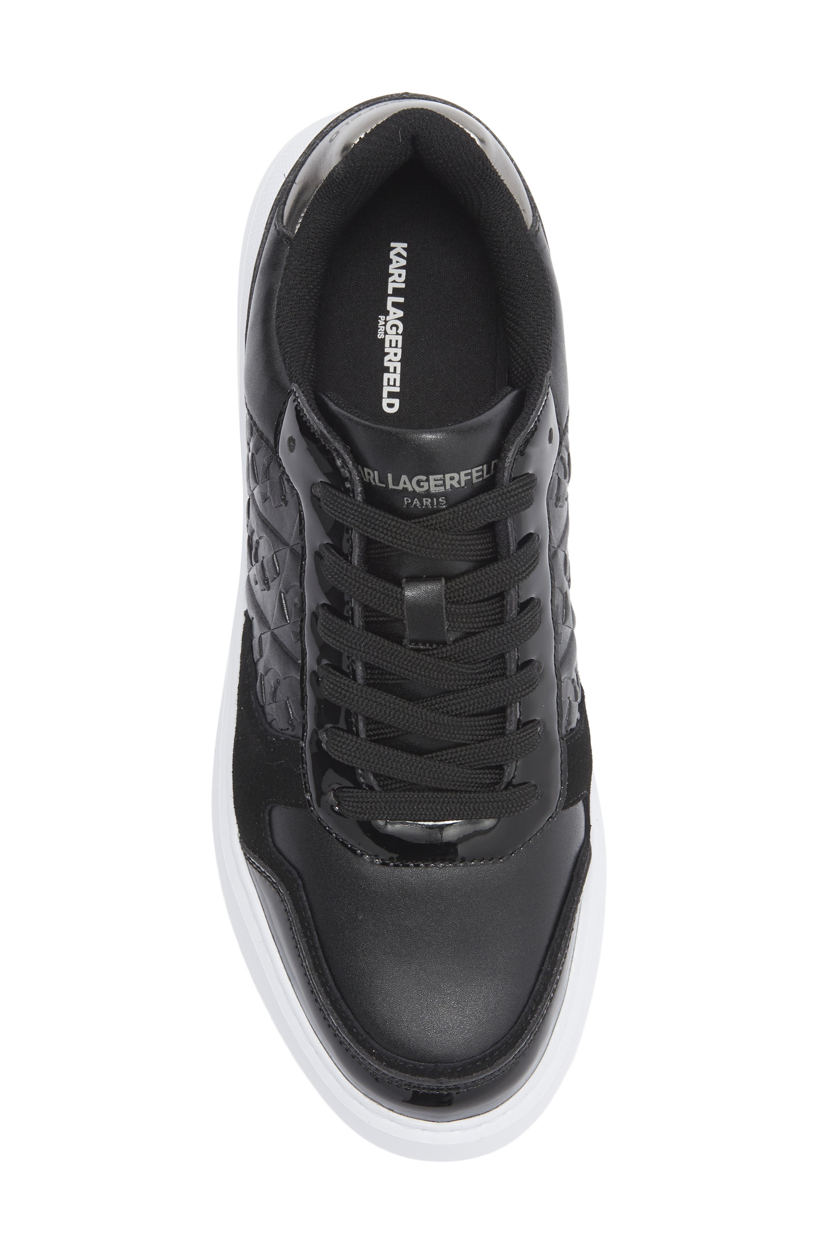 KARL LAGERFELD PARIS Karl Profile Low Top Sneaker, Alternate, color, Black