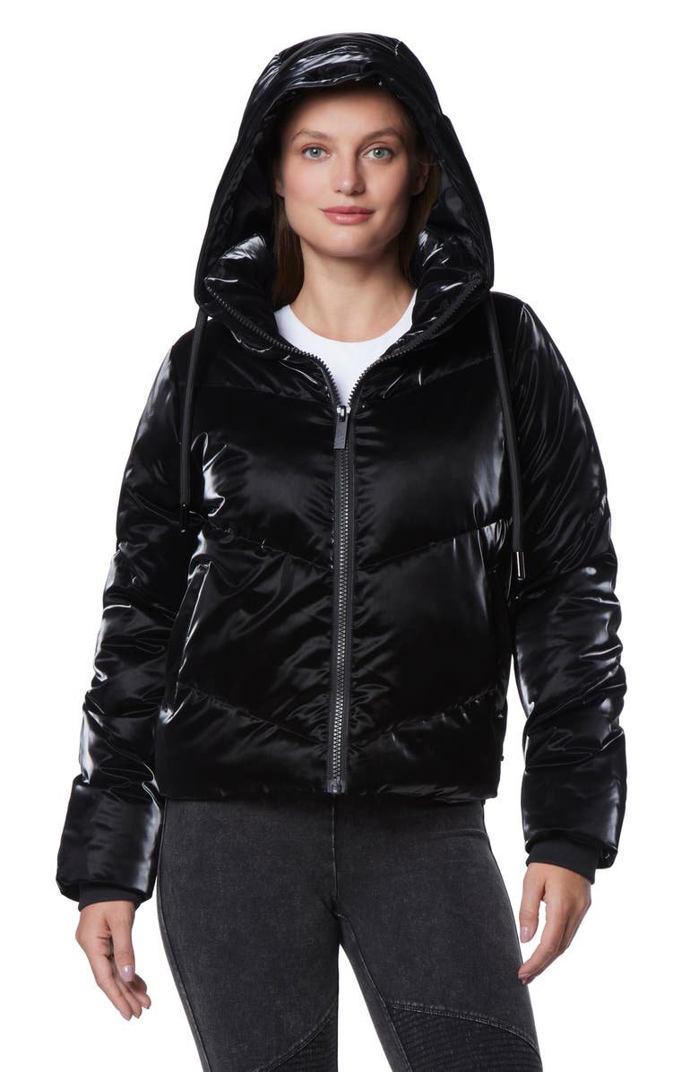 Marc New York Performance Luxe Sheen Full Zip Puffer Jacket, Alternate, color, 