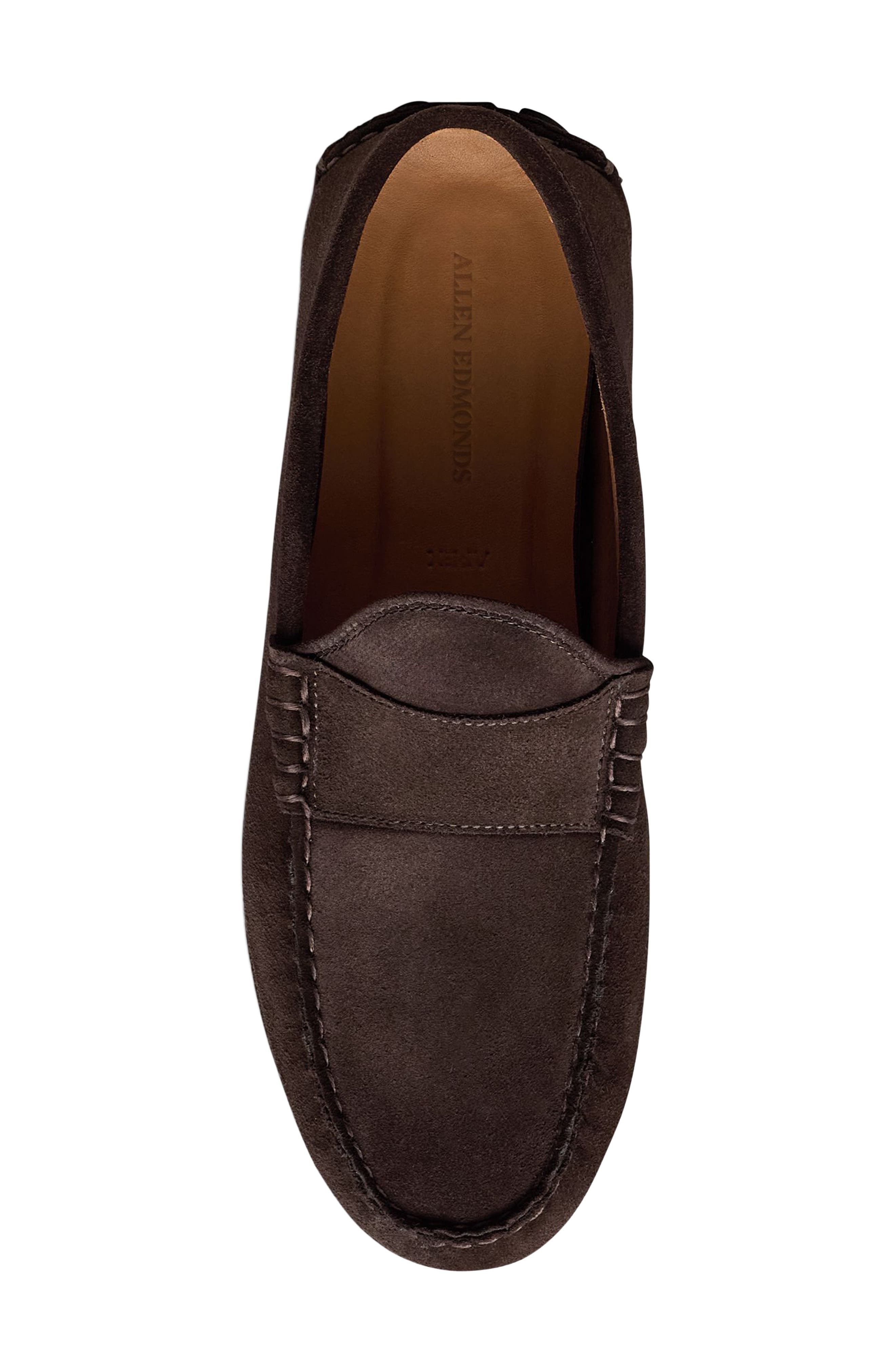 Allen Edmonds Apex Driving Loafer, Alternate, color, Bitter Chocolate Suede