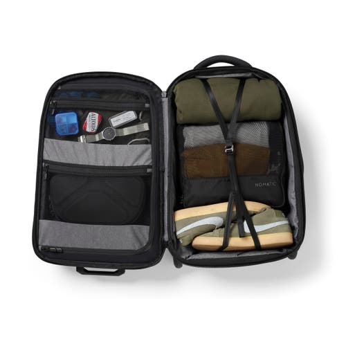 Nomatic Carry-on 37l W/ 8l Built-in Expansion -- Premium Roller Luggage In Black
