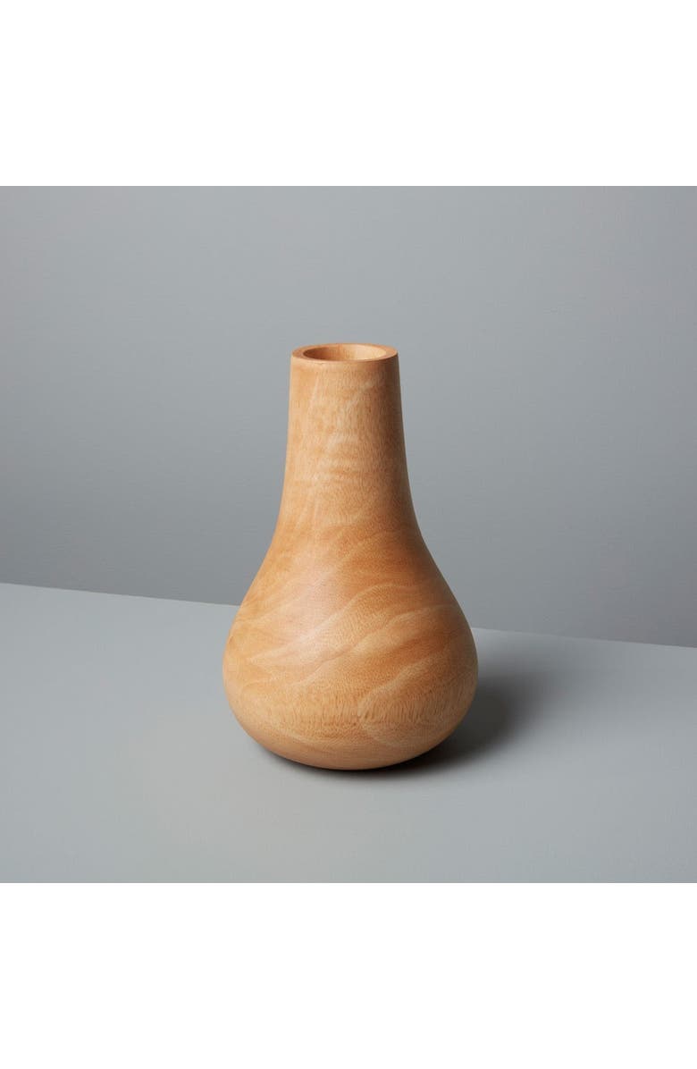 Be Home Mango Wood Bulb Vase, Alternate, color, Mango