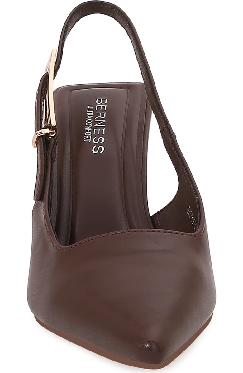 BERNESS Pointed Toe Slingback Pump, Alternate, color, Brown