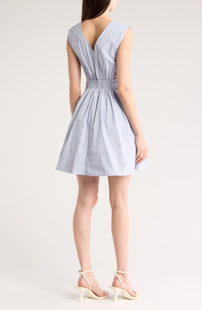 Derek Lam 10 Crosby Concha Sleeveless Cotton Fit & Flare Dress, Alternate, color,
