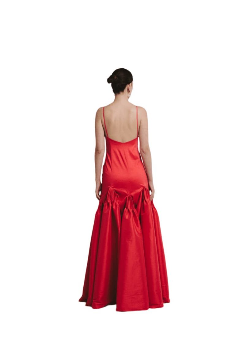 Triana Dress, Alternate, color, Scarllet