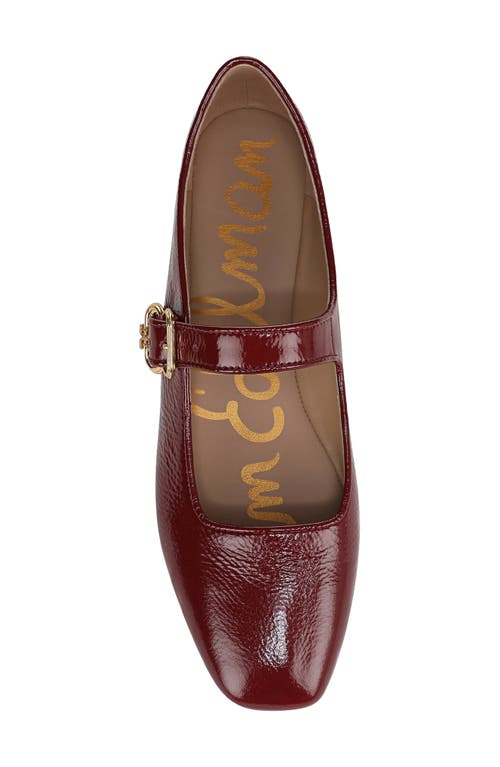 Sam Edelman Women's Michaela Mary Jane Flats In Burgundy