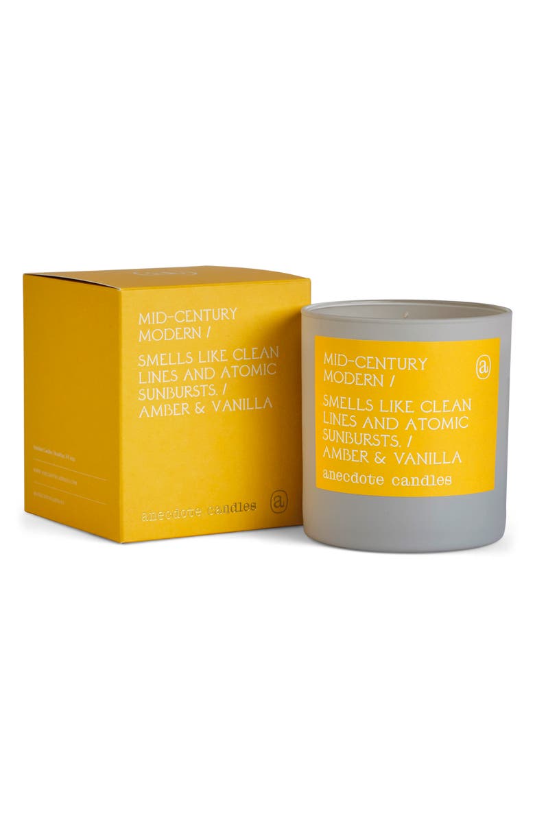 ANECDOTE CANDLES Mid-Century Modern Candle, Alternate, color, Grey