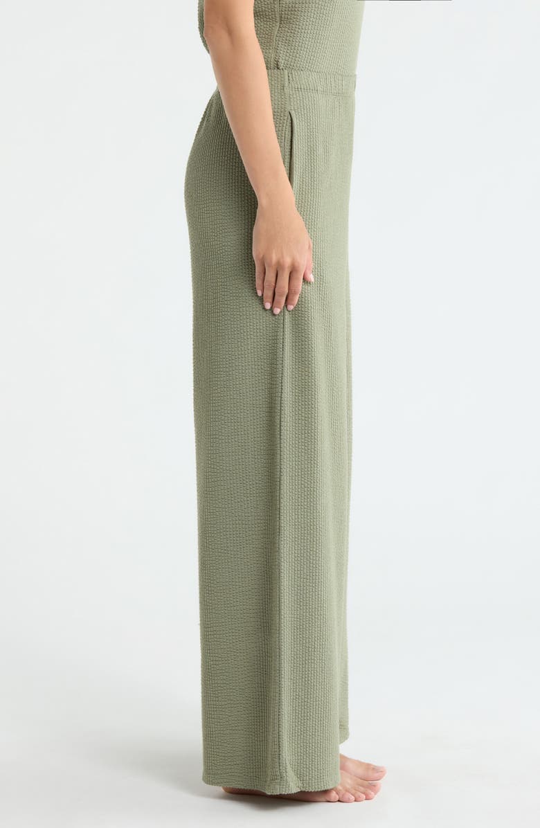 Lunya Stretch Organic Cotton Seersucker Lounge Pants, Alternate, color,